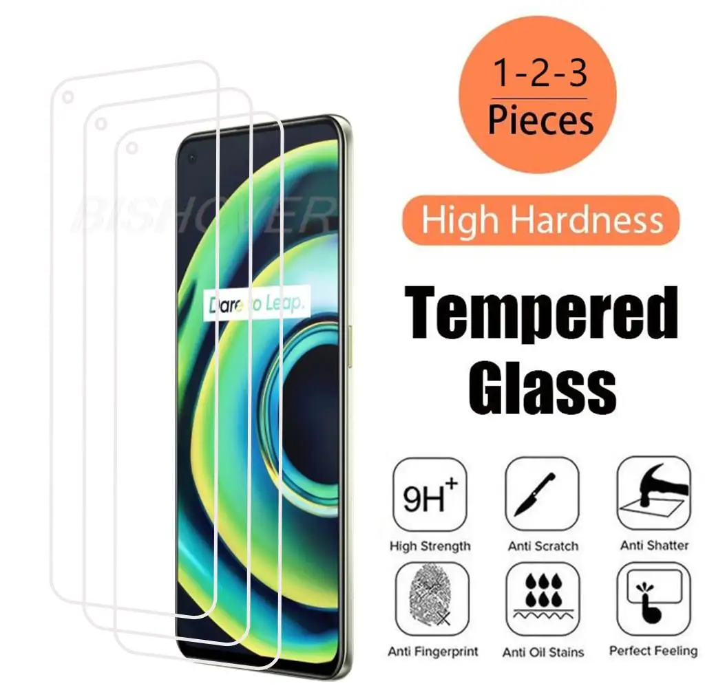 

For Realme Q3 Pro 5G 6.43" Tempered Glass Protective On For Realme Q3 Pro Carnival Edition Phone Screen Protector Film Cover