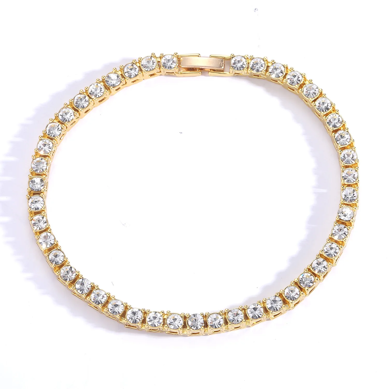 

Классический Браслет YYSUNNY для тенниса, цепочка в стиле хип-хоп, стандартная цепь из сплава, женская цепь, мужской браслет для тенниса в стиле хип-хоп