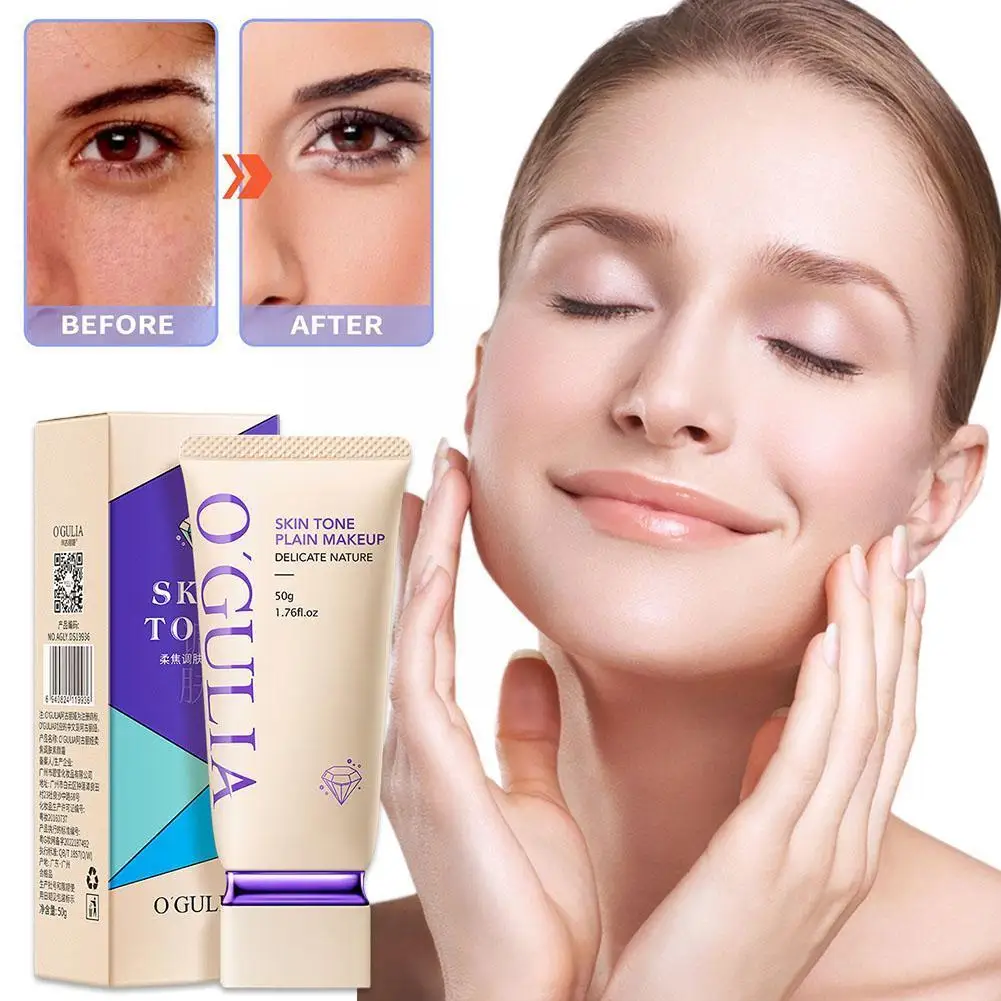 

1pc Ogulia Hydrating Concealer Translucent Face Cream Plain Tone Cream Up 50g Skin Tinting Delicate Makeup Focus Soft Cream Q7S8