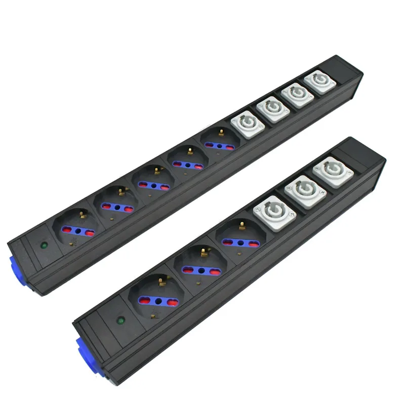 Фото PDU Power Strips Schuko Powerlink Power Link Выходная коробка Авиационная вилка с входом и розеткой Powercon Германия Италия Розетка 2-12AC №3