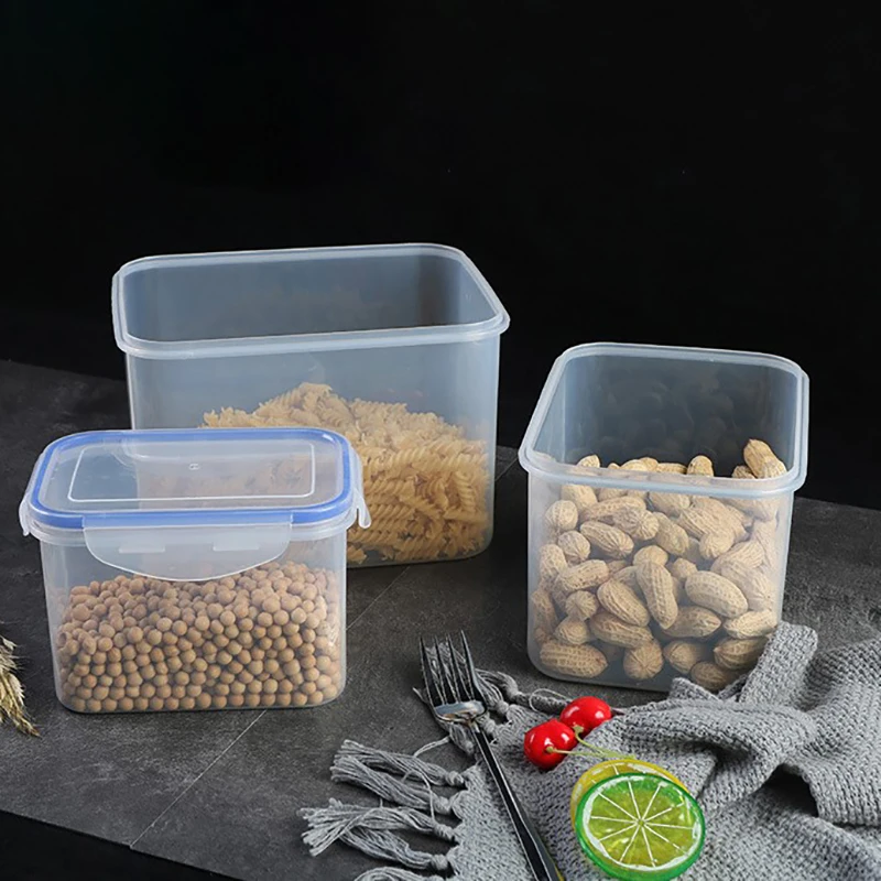 

3Pcs Large Food Storage Box Container Multifunctional Microwave Oven Refrigerator Sealed Fresh-keeping Boxes for Kitchen