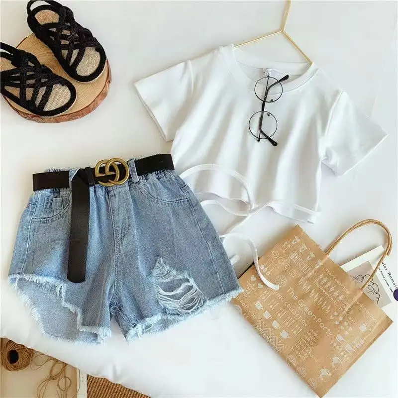

Clothes For Girls Summer Fashion Kids Girls Clothes Sets 2Pcs Outfits Clothing For Girls Tracksuit Suit For Girls Children