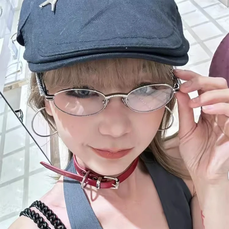 Очки с блокировкой голубого света овальные оправы для очков серебристые