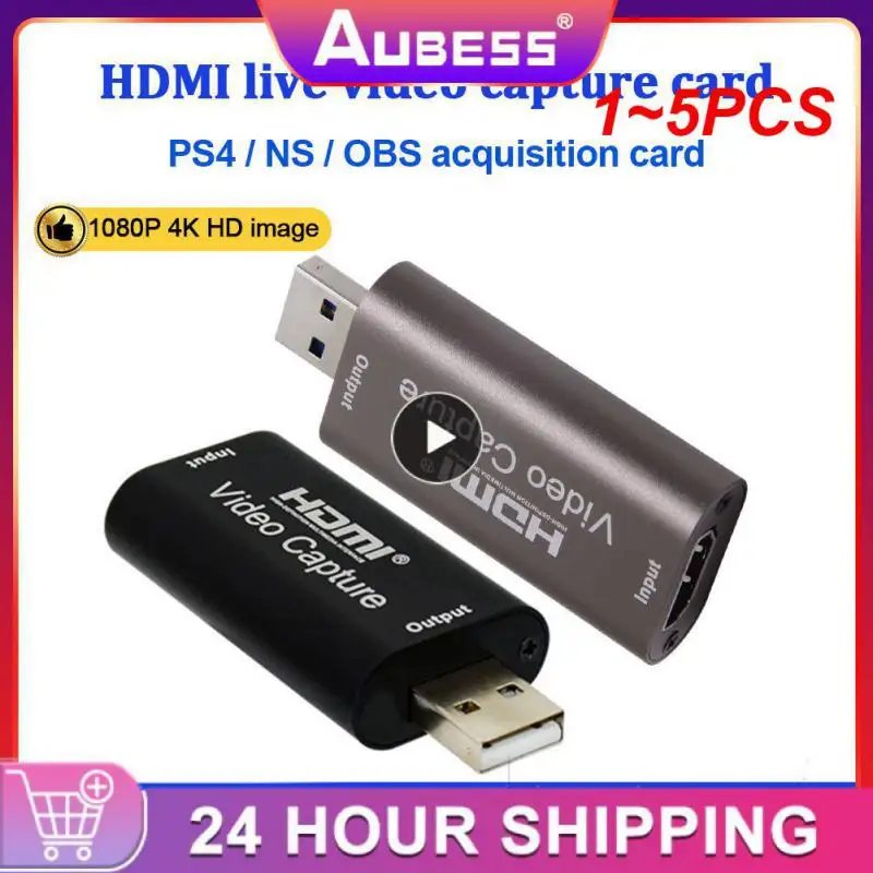 

1 ~ 5 шт. плата захвата аудио и видео 4K 1080P HDMI-совместимая с USB 3,0 запись к DSLR видеокамере Экшн-камера для игр потоковой трансляции