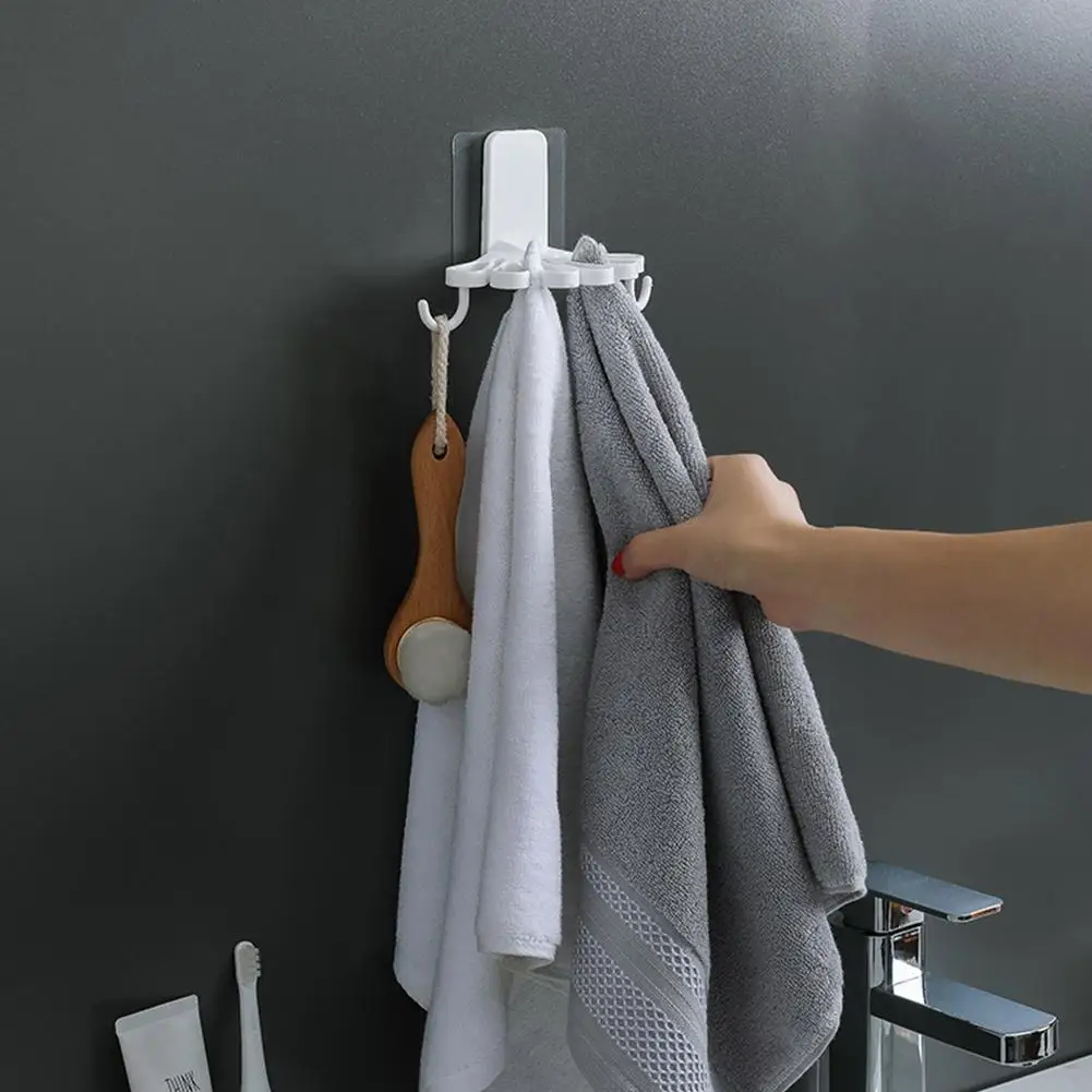 

1 шт. самоклеящийся держатель для полотенец, кухонный органайзер для тряпки, настенная вешалка для полотенец, крючок, влагостойкая полка, ку...