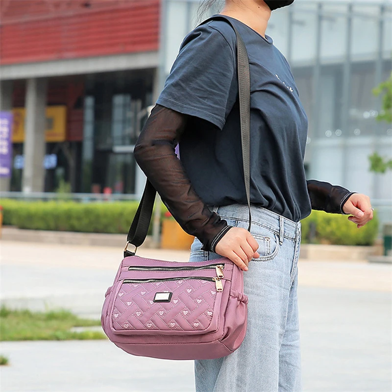 

Casual Crossbody Shoulder Bag for Women Bag Nylon Waterproof Messenger Bags For Lady Handbags Travel Canvas Bag Gift for Mom