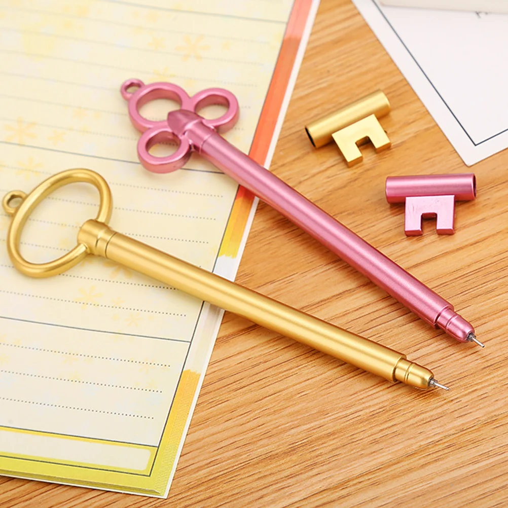 

12pcs Vintage Key Shaped Pen Gel Pens with 05mm Fine Point Office Supplies Stationery Gift Pen for Students