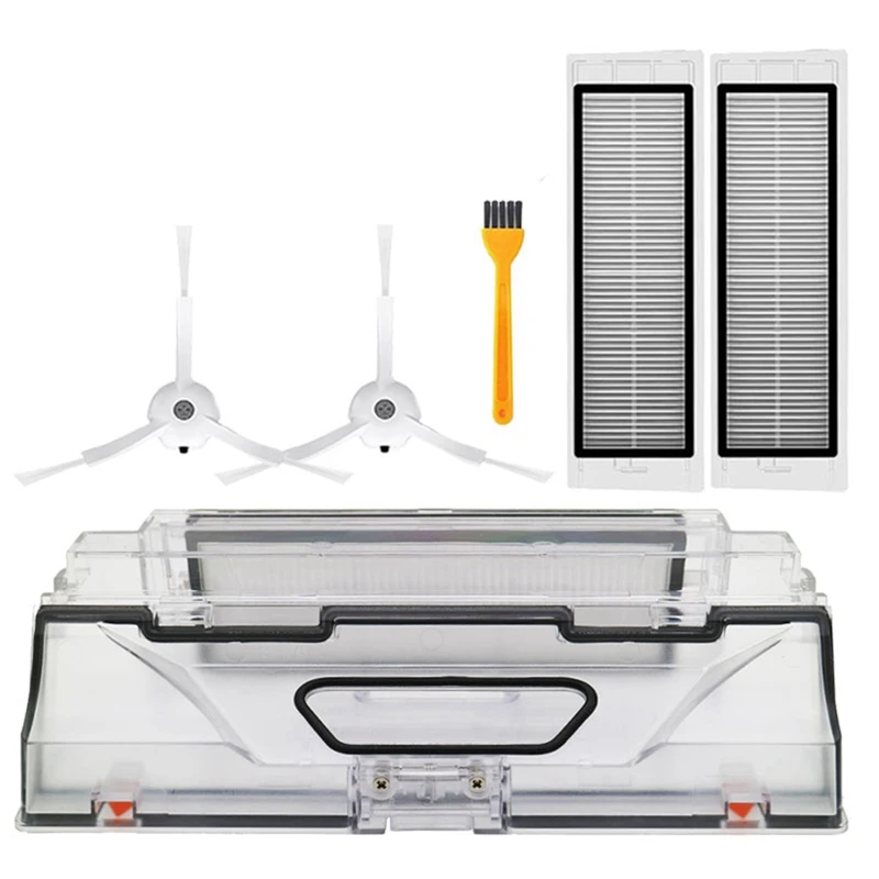 

Vacuum Cleaner Parts Dust Bin Box With HEPA Filter Side Brush Replacements For Dreame D9 Robotic Sweeper Accessories