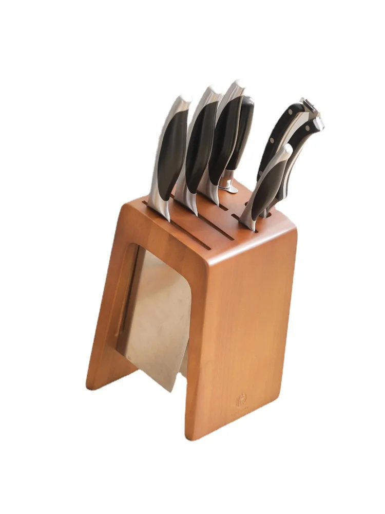 

zq Knife Holder Storage Rack Kitchen Supplies Solid Wood Knife Storage Rack Knife Holder