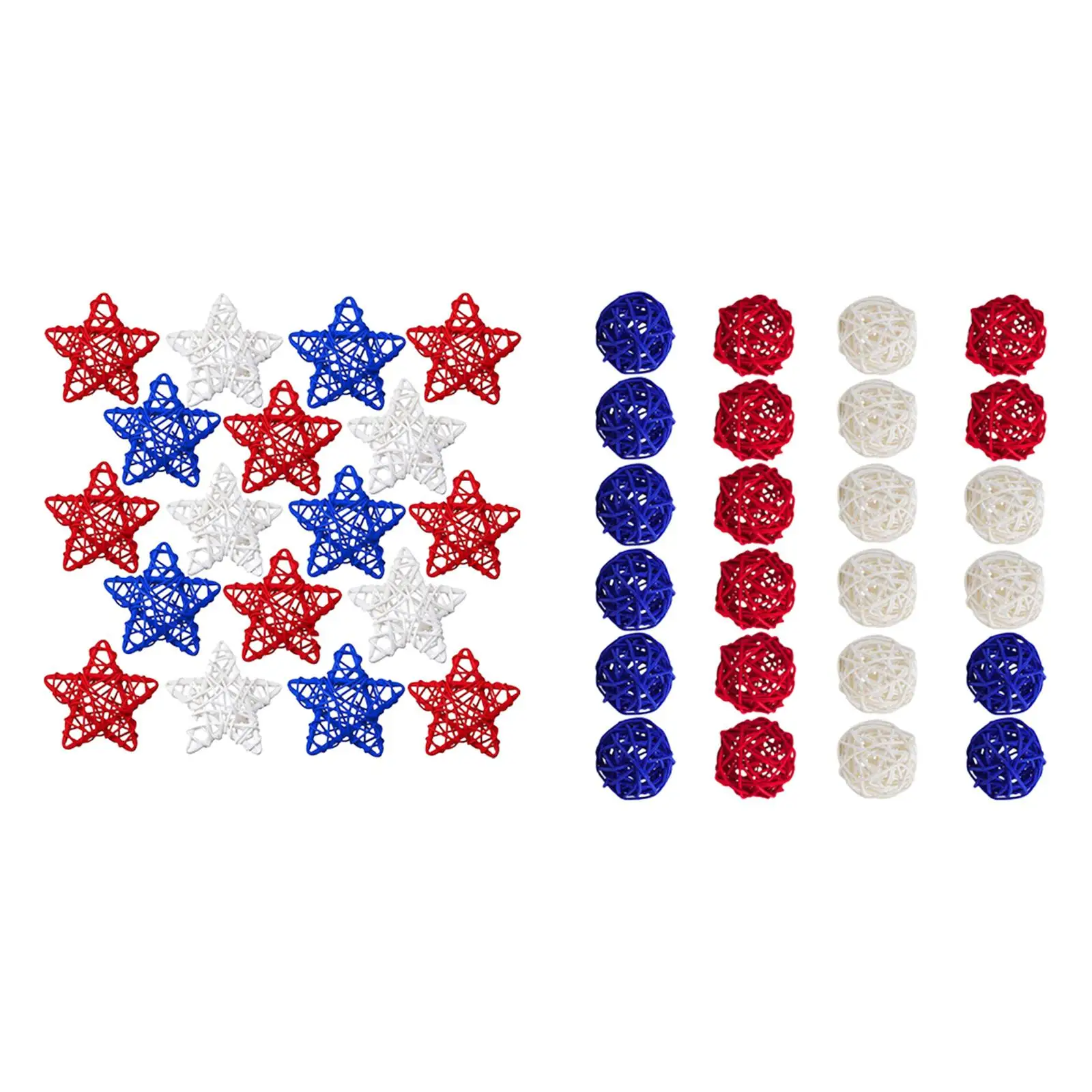 

Плетеные плетеные шарики из ротанга, зернистые наполнители для натуральных ВАЗ, смешанные цвета для оформления стола