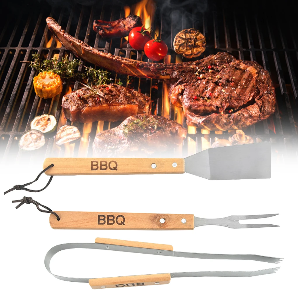 

3 шт., ручные щипцы для гриля, из нержавеющей стали