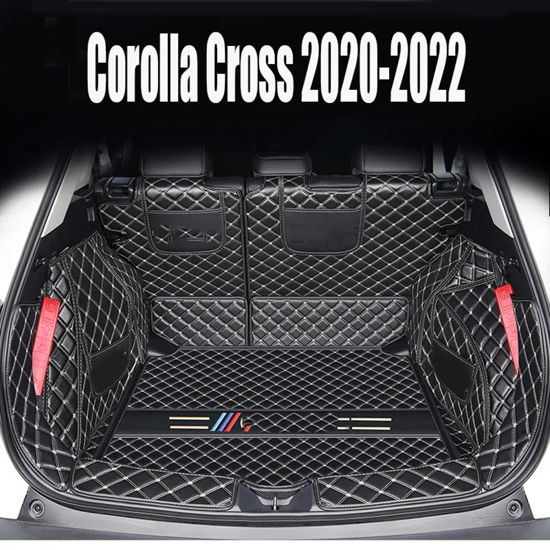 

Custom Trunk Mat Leather Durable Cargo Liner Boot Carpets Rear Interior Decoration Accessories For Corolla Cross 2022 2021 2022