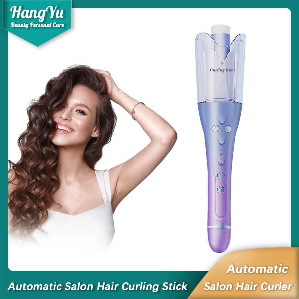 2022 Upgrade Smart Rotating Styling Tool  Auto Curling Iron Rotating Wave Ceramic Portable Home Use Automatic Hair Curler