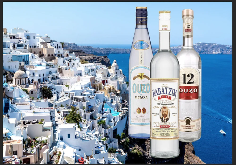 Ouzo металлический знак паб она налет гаража бар мужская пещера - Цена: 