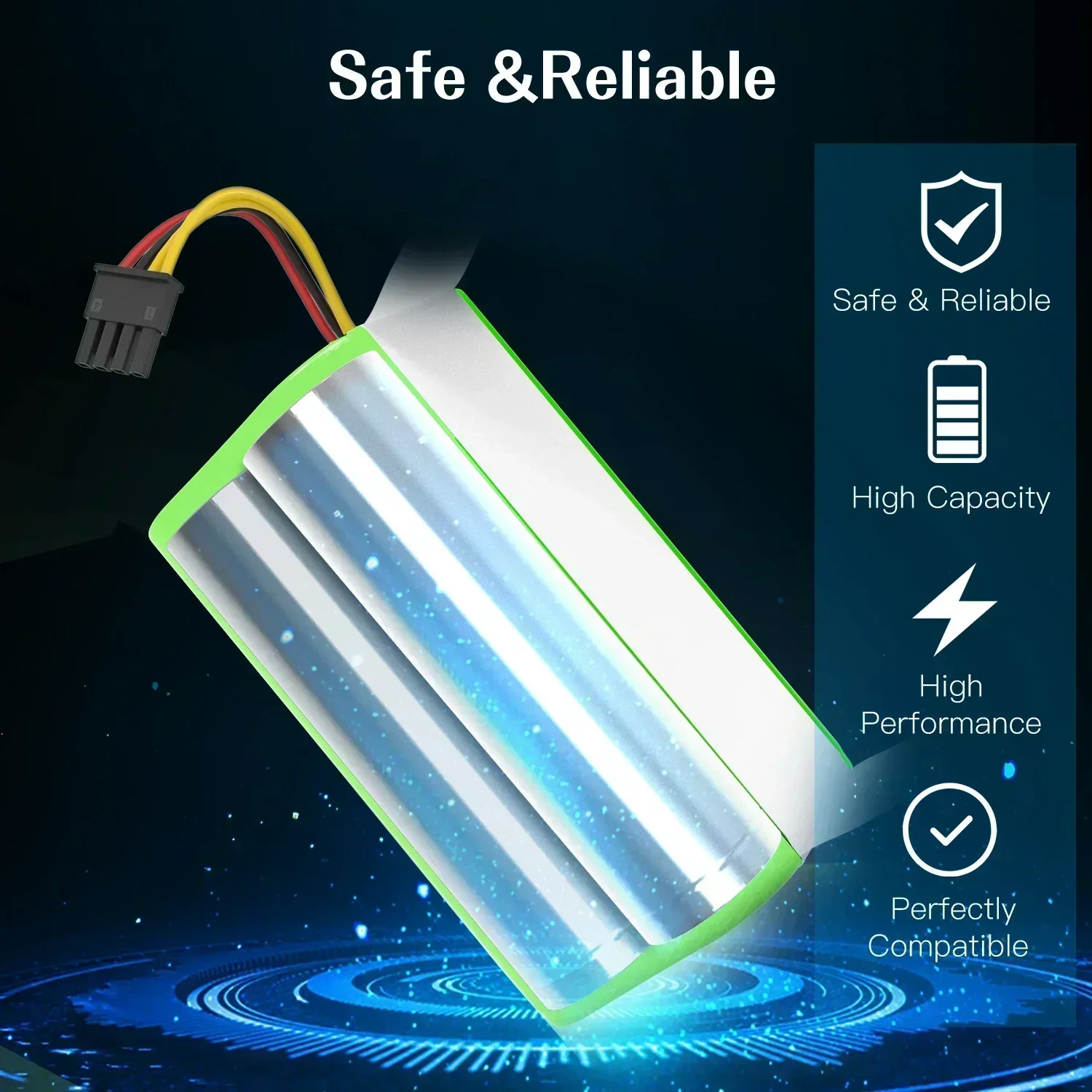 Литий-ионный аккумулятор 100% neue 14 4 В 6800 мАч для Cecotec Conga 1290 1390 1490 1590 статус сауера Genio