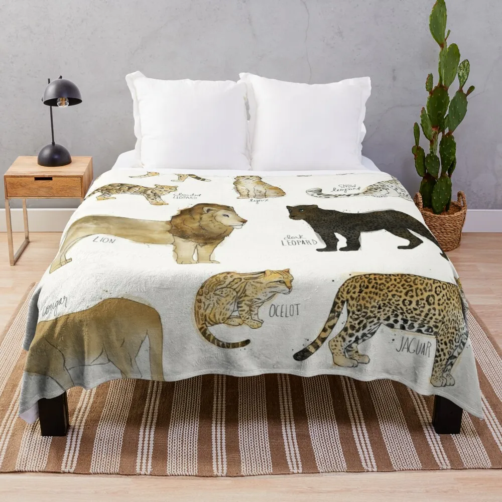 

Wild Cats Throw Blanket Dorm Room Essentials