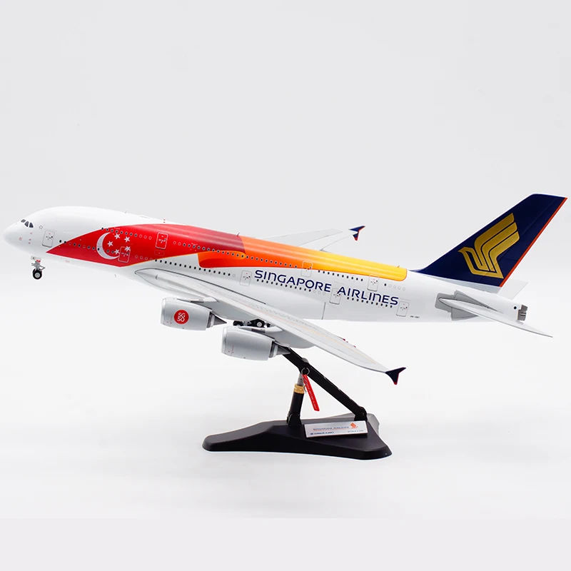 

Diecast JC Wings 1:200 Scale Aircraft Model Alloy Singapore Airlines Airbus A380 9V-SKI 50TH Pendant Collection Souvenir