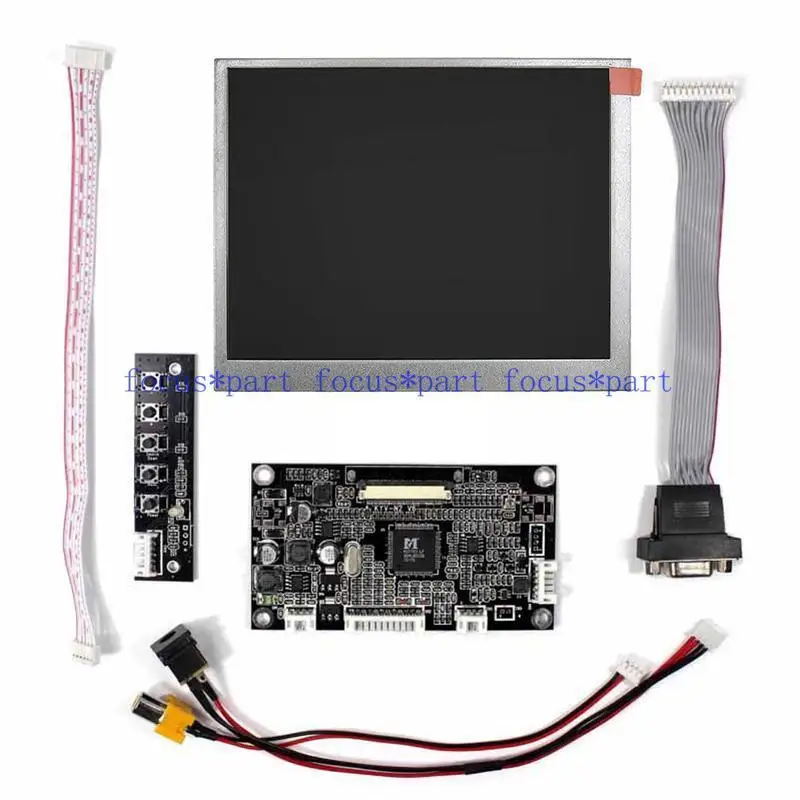 

VGA AV LCD Control Driver Board+4:3 LCD Panel 5.6 inch 640x480 AT056TN52 V1 Kit