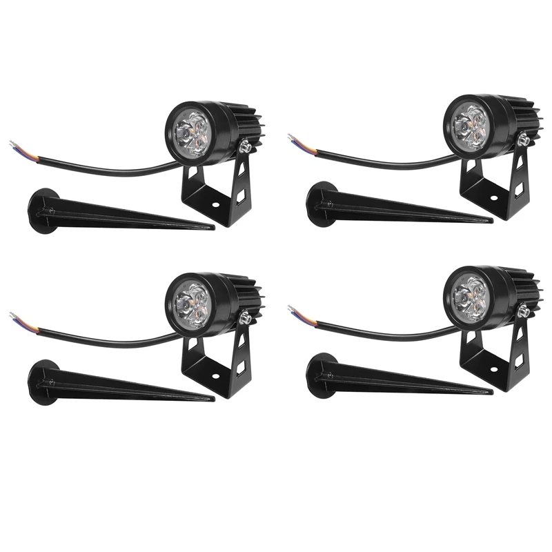 

4PCS Garden Lights Spotlights Outdoor Lights 3W 220V IP65 LED Spot Landscape For Patio Tree Yard Lawn Wall Bush