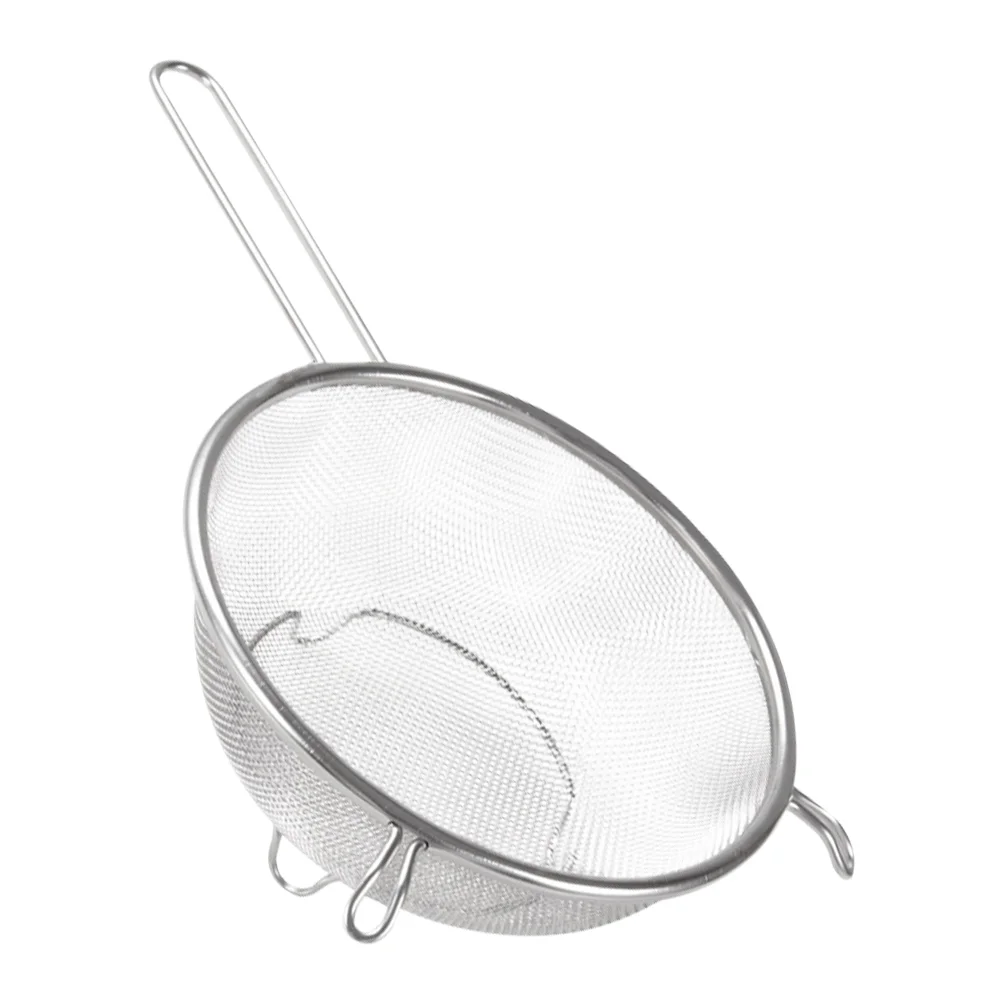 

Strainer Mesh Skimmer Ladle Spoon Sieve Sifter Fine Flour Filter Metal Steel Stainless Strainers Baking Pasta Basket Pot Fat