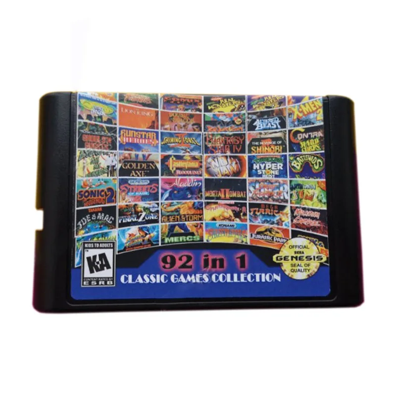 

SEGA Классическая Коллекция игр 92 в 1 игровая карточка американское издание отличное качество игрушка подарок