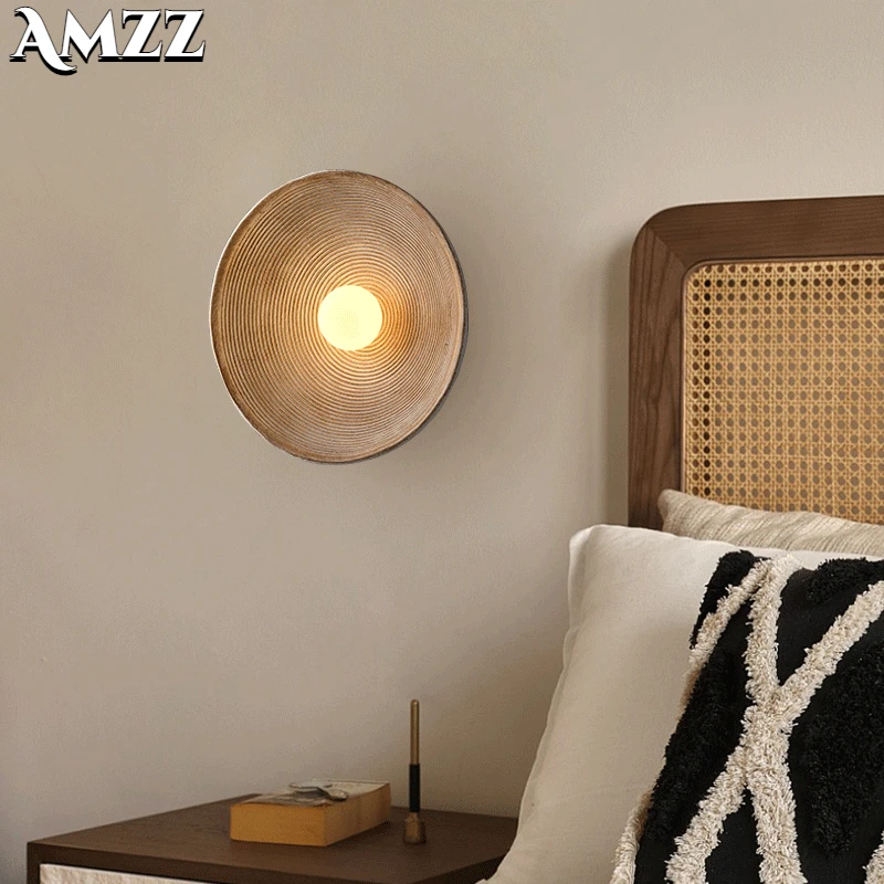

Indoor Retro Style Wall Circle Lamp Led Lamps Bedroom Bedside Sconces Living Room Dining Room Aisle Decorations Design Lighting