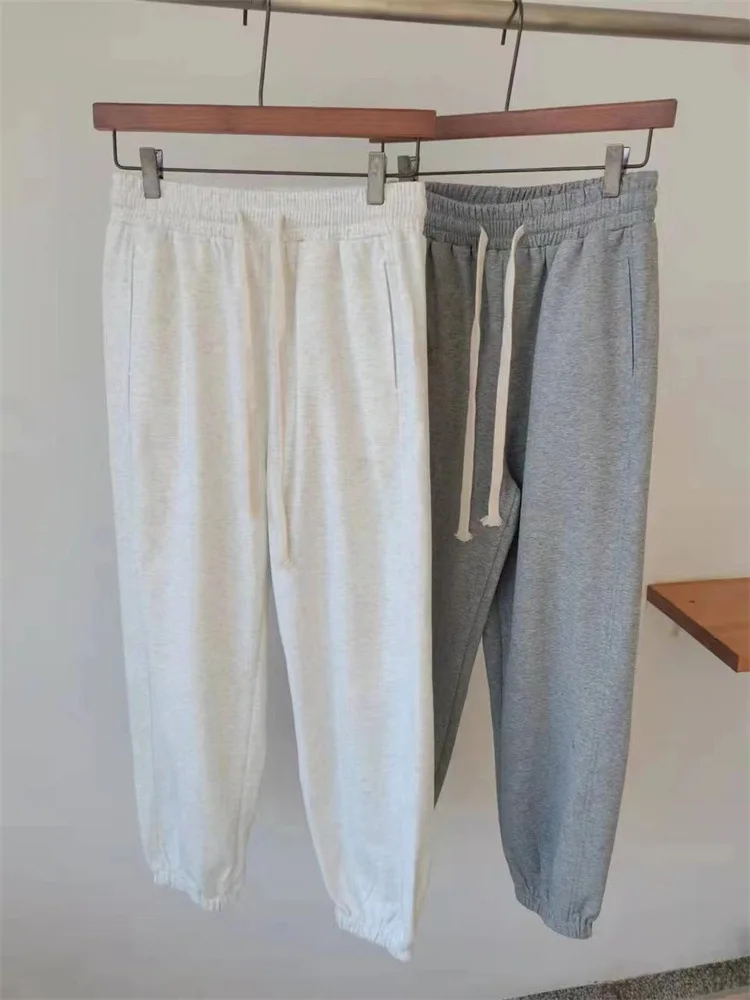 

2022 Spring New Style Sweatpants Casual Loose Sports Pants Elastic Waist Drawstring Trousers
