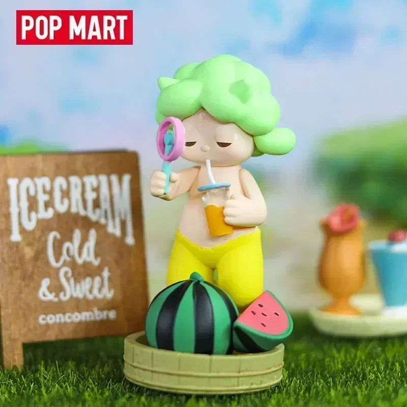 Фото POP MART Сатир Рори, серия «Летние развлечения», кавайная аниме-фигурка, игрушка-сюрприз в закрытой коробке, загадочная кукла для девочек в подарок. №5