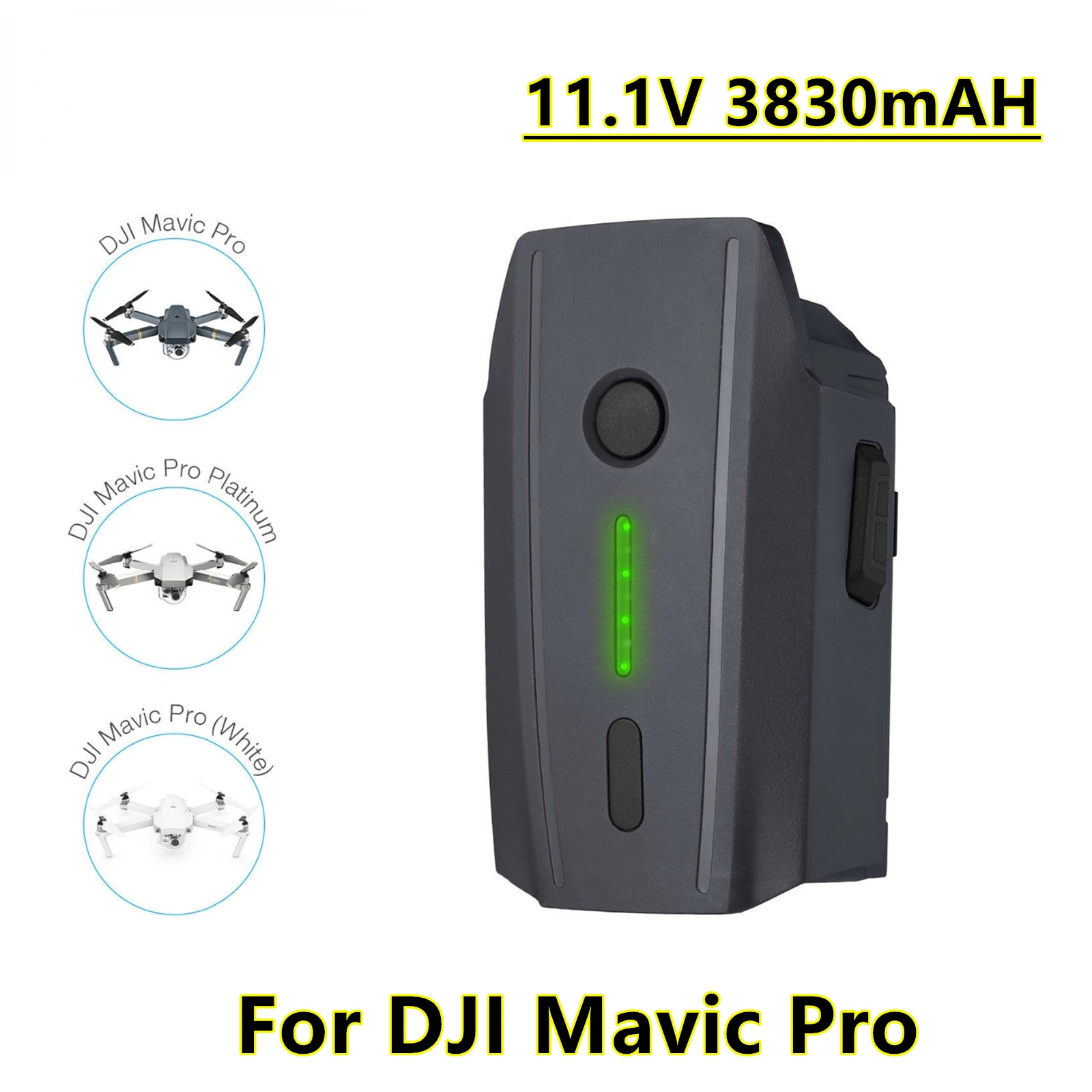 

DJI Mavic Pro Battery Intelligent Flight (3830mAh/11.4V) Specially Designed For The Mavic Drone