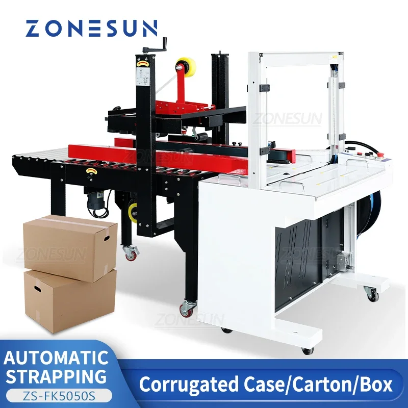 ZONESUN ZS-FK5050S Автоматическая машина для запечатывания картонных коробок Машина