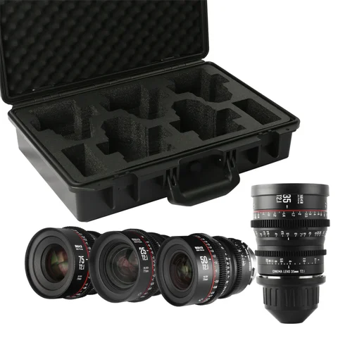 Meike Prime Super 35 Frame Series (2-4)* Cine Lens Kit + Cine Lens чехол для камер Canon для PL/EF-Mount-быстрая доставка