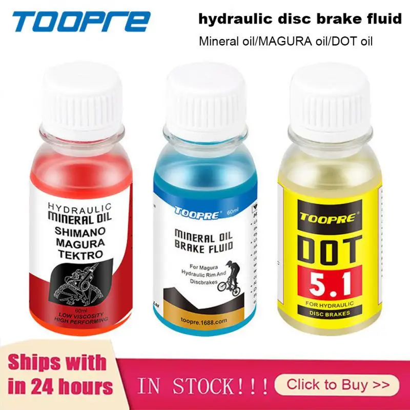 

Top TOOPRE Bicycle Brake Oil System 60ml Fluid Cycling Mountain Bikes For Shimano 27RD Bike Hydraulic Disc Brake Oil Fluid