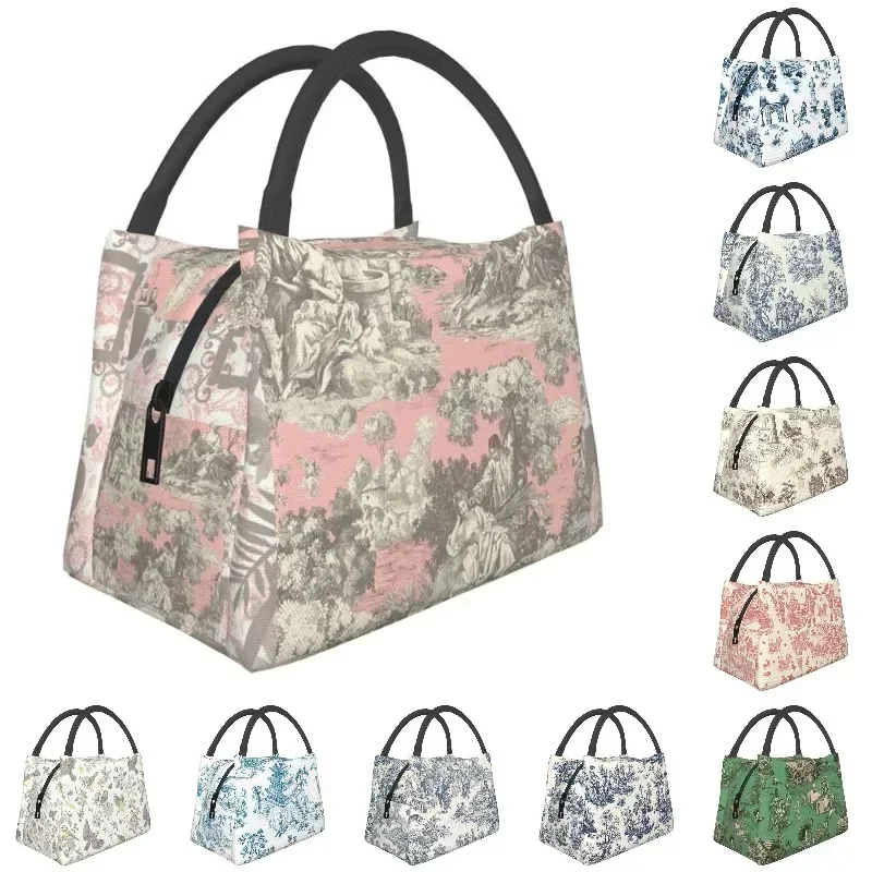 Toile De Jouy винтажные французские изолированные сумки для обеда кемпинга
