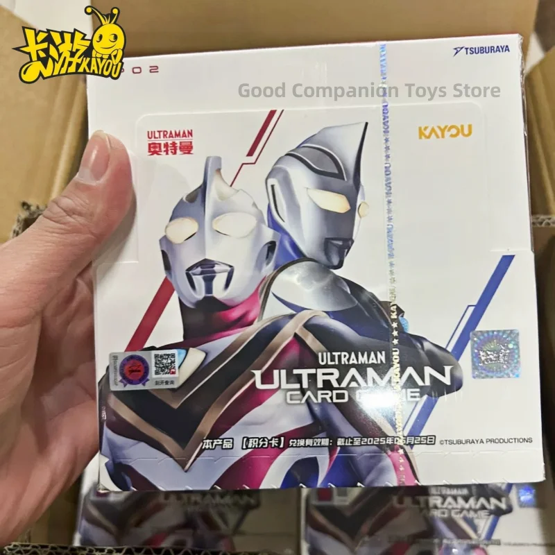 Подлинная Kayou Ultraman Zero Card Tiga Roaring Red и Azure специальная коллекция упаковок цветная
