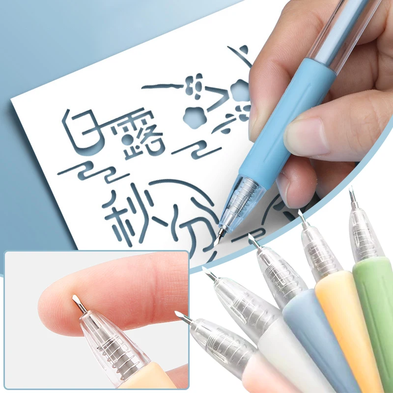 

Art Utility Knife Pen reusable Pen Knife Cut Scrapbooking Cutting Tool Express Box Knife School Supplies DIY Craft Supplies