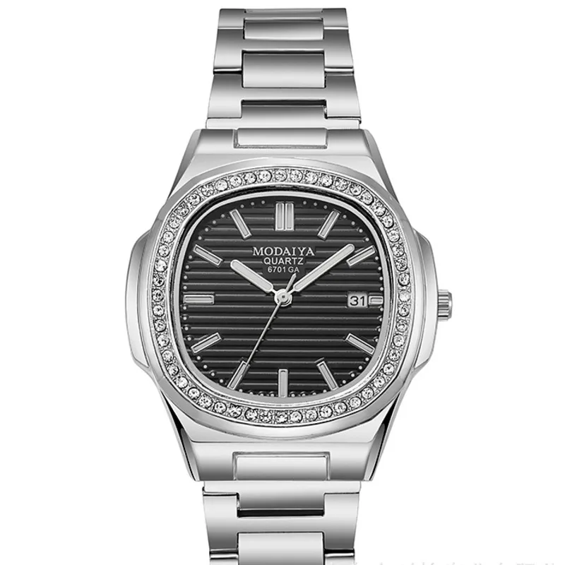

Quartz Watches For Men's Steel Band Calendar Fashion Simple Casual Versatile Business Men's Quartz Watches