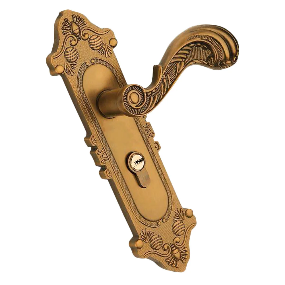 

Door Lock Handle Lever Mute Vintage Bronze Knob European Gate Supply Bolt Retro Indoor Alloy Internal Stylezinc Furnitureprivacy