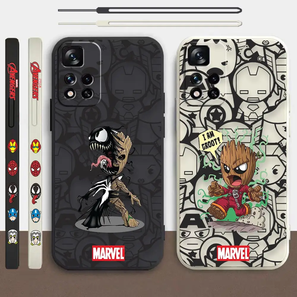 

Marvel Comics Cute Baby Groot Cartoon Case For Redmi K60E K60 K50 K40S K40 K30 K20 12C 10C 9A 9 8A 8 10X 10A 10 Pro 4G 5G Cover