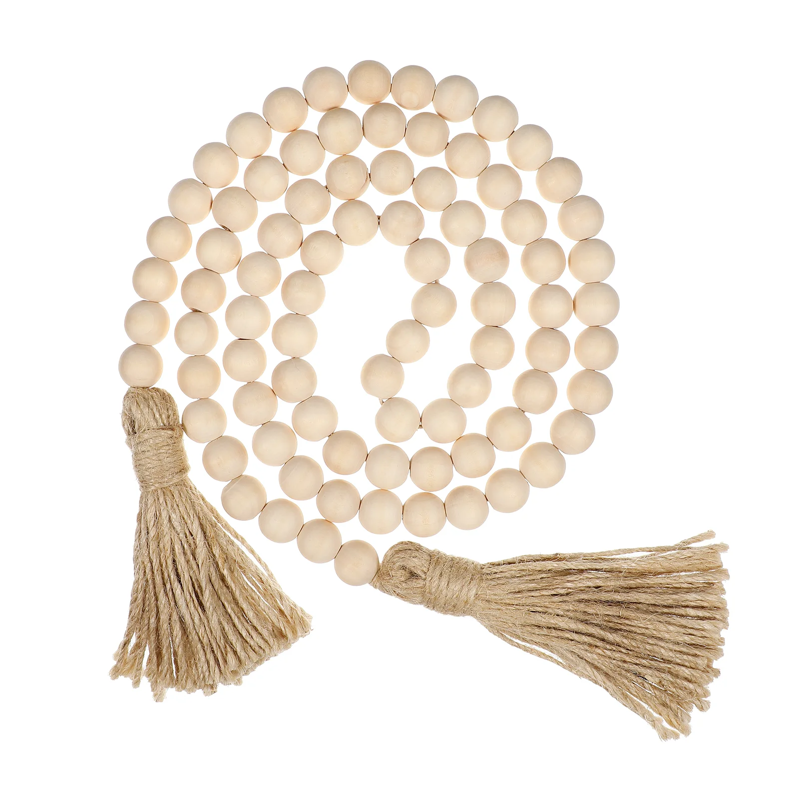 

Beads Garland Farmhouse Decor Bead Beaded Wooden Tassels Decorative Hanging Wall String Fall Home Wood Tassel