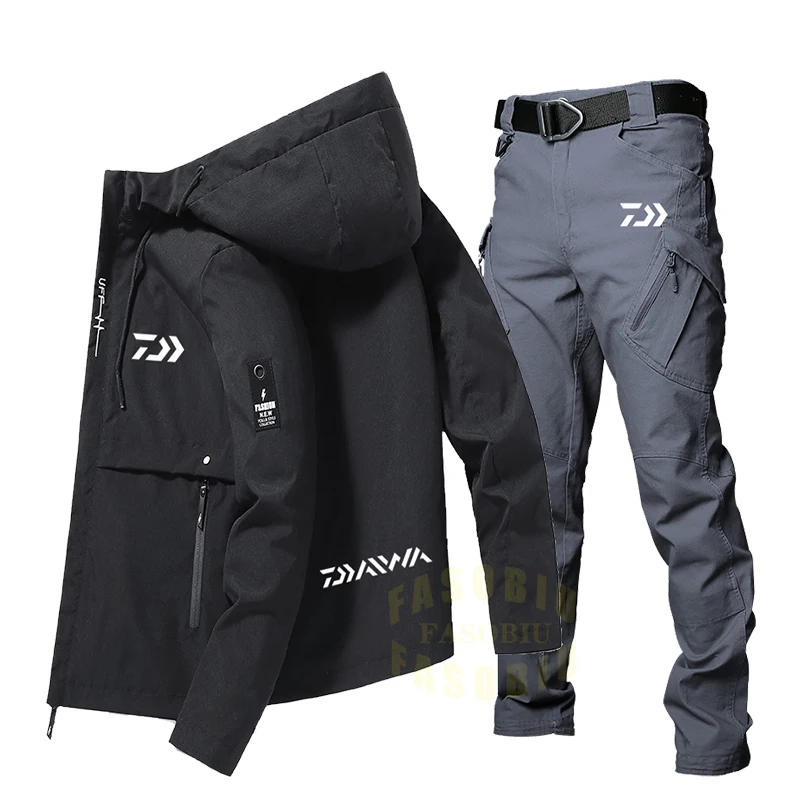 

Autumn Summer Breathable Fishing Suits Sun Protection Windproof Thin Fishing Shirt Hooded Fishing Clothes Trend Fishing Jackets