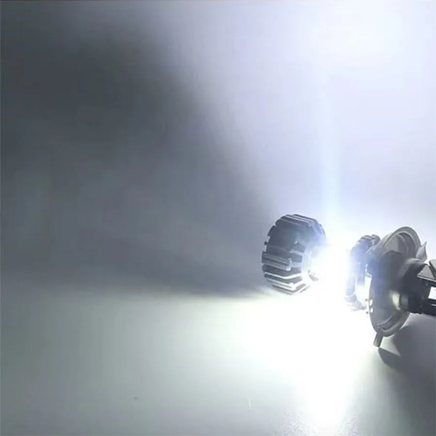 1 шт. 10000LM H4 светодиодная мотоциклетная фара H6 BA20D P15D линза CSP белый желтый Hi Lo Beam