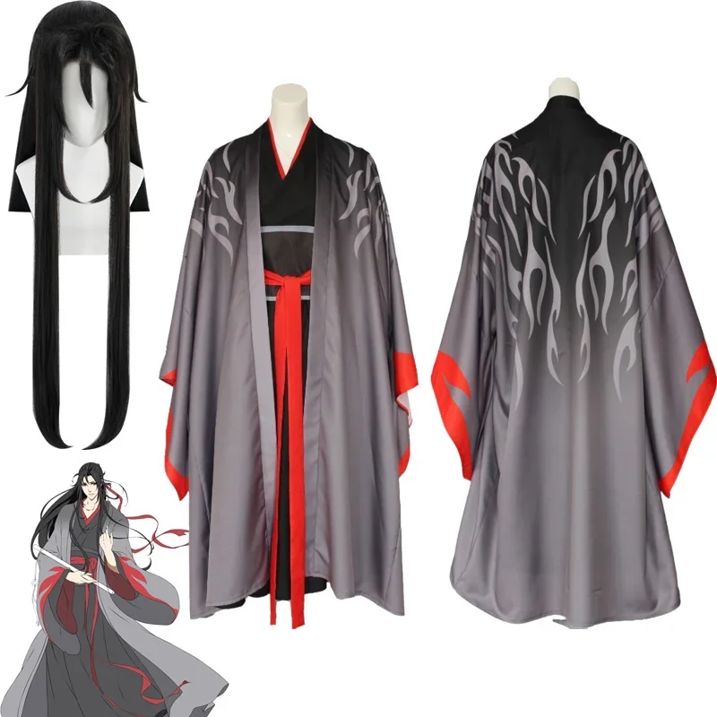 

2023 New Wei Wuxian The Yiling Patriarch Cosplay Grandmaster of Demonic Cultivation Costume Wei Wuxian Mo Dao Zu Shi Costume Men