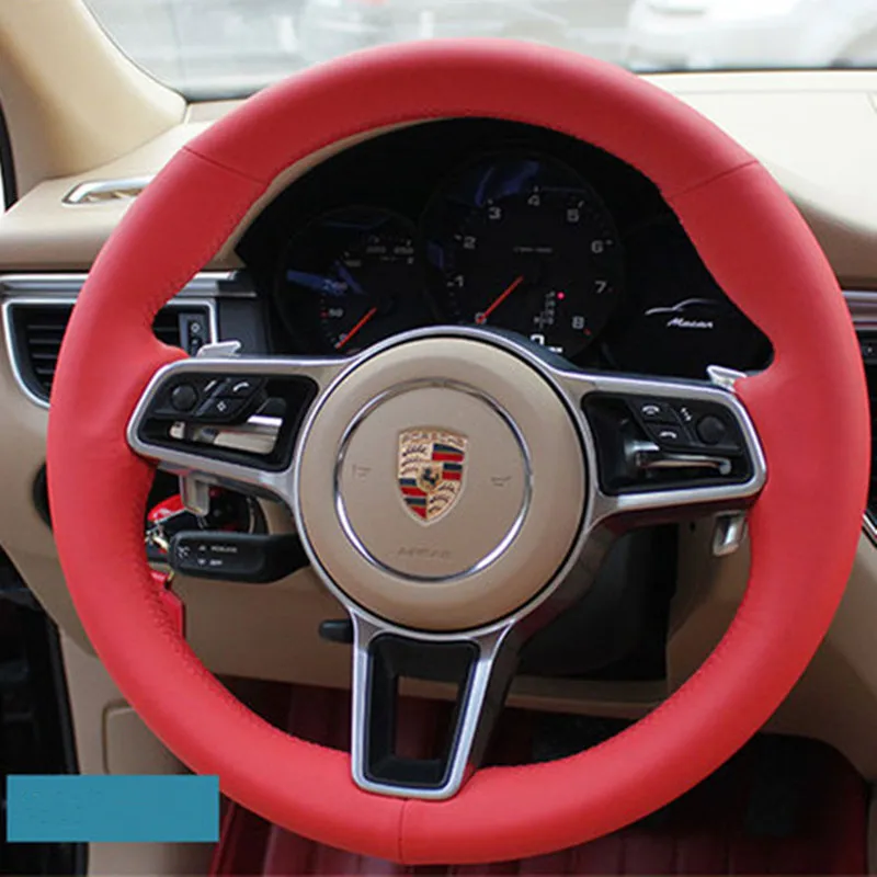 

DIY Ручная строчка кожаная искусственная кожа для Porsche Cayenne Panamera Macan 911 интерьерные автомобильные аксессуары