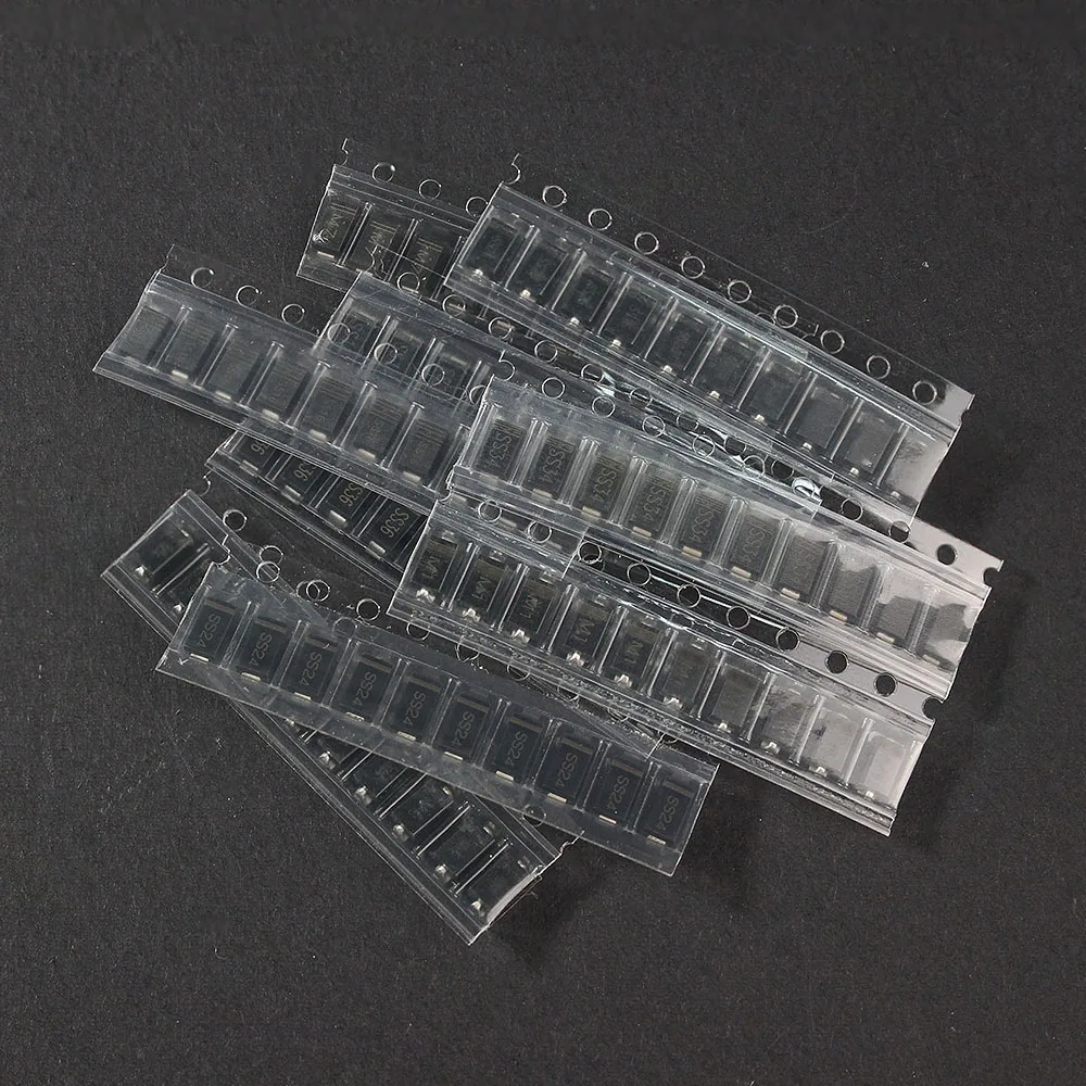 

90PCS/Lot Rectifier Diode 1N4001 1N4004 1N4007 SS14 SS24 SS34 SS16 SS26 SS36 Schottky Diode Assort Kit Fast Recovery Diode