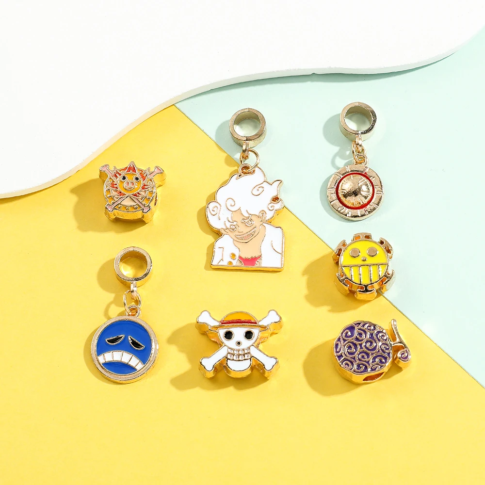 Цельный Эмалевый Браслет D.Luffy с обезьяной сделай сам браслет ожерелье ювелирные