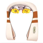 Электрический Массажер шиацу, многофункциональный, с инфракрасным подогревом, для спины, плеч, тела, шеи