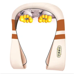 Электрический Массажер шиацу, многофункциональный, с инфракрасным подогревом, для спины, плеч, тела, шеи