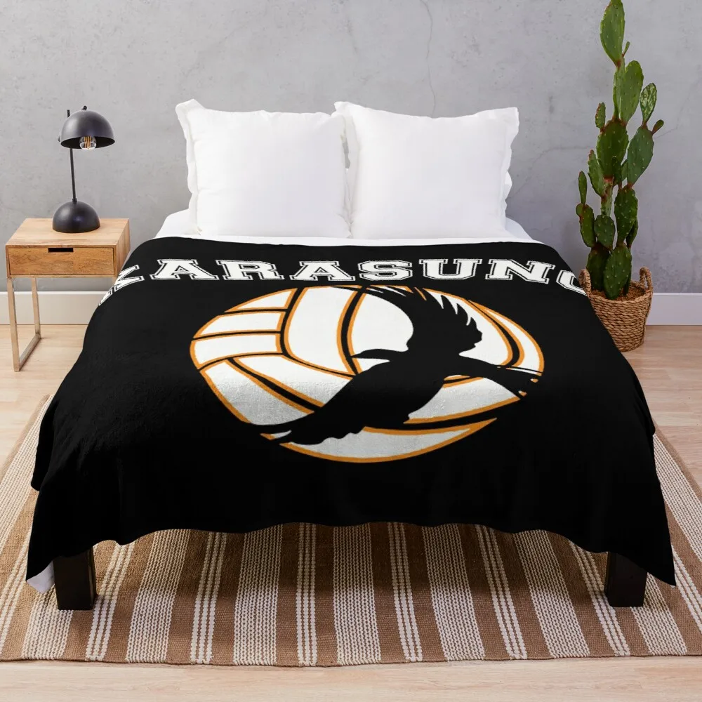 

karasuno Throw Blanket decorative blankets kawaii blanket synthetic skin blanket