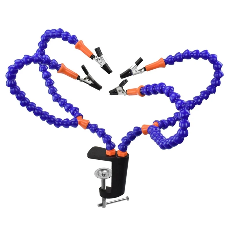 

New-4 Pcs Flexible Arm Helping Hands Third Hand Soldering Tool PCB Holder Welding Stand For PCB Repairing Circuit Board