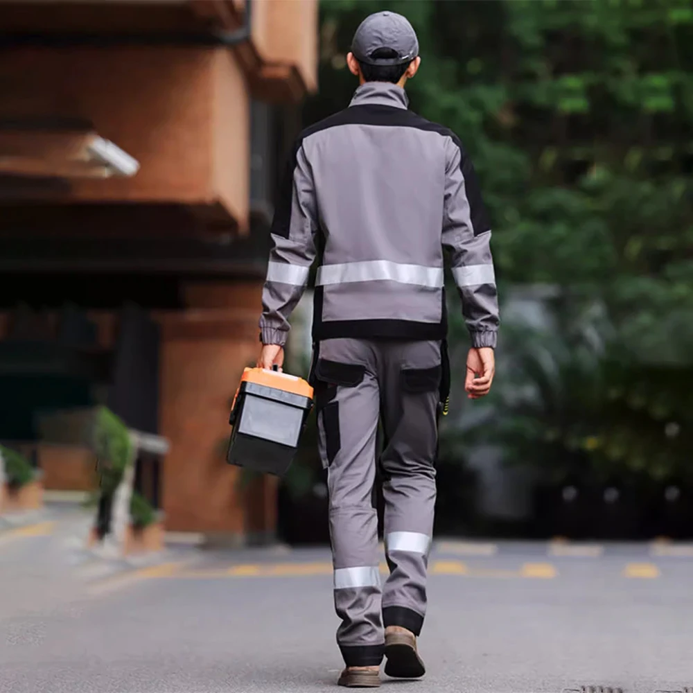 Рабочая одежда костюм защитная куртка светоотражающие рабочие брюки Мужская с